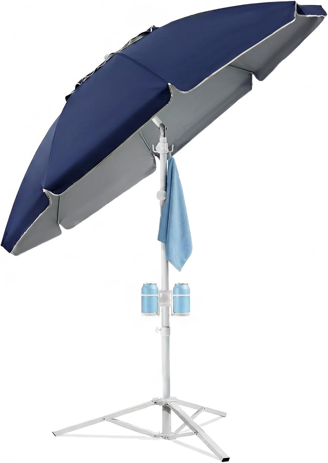 7FT Portable Outdoor Umbrella with Tripod Stand