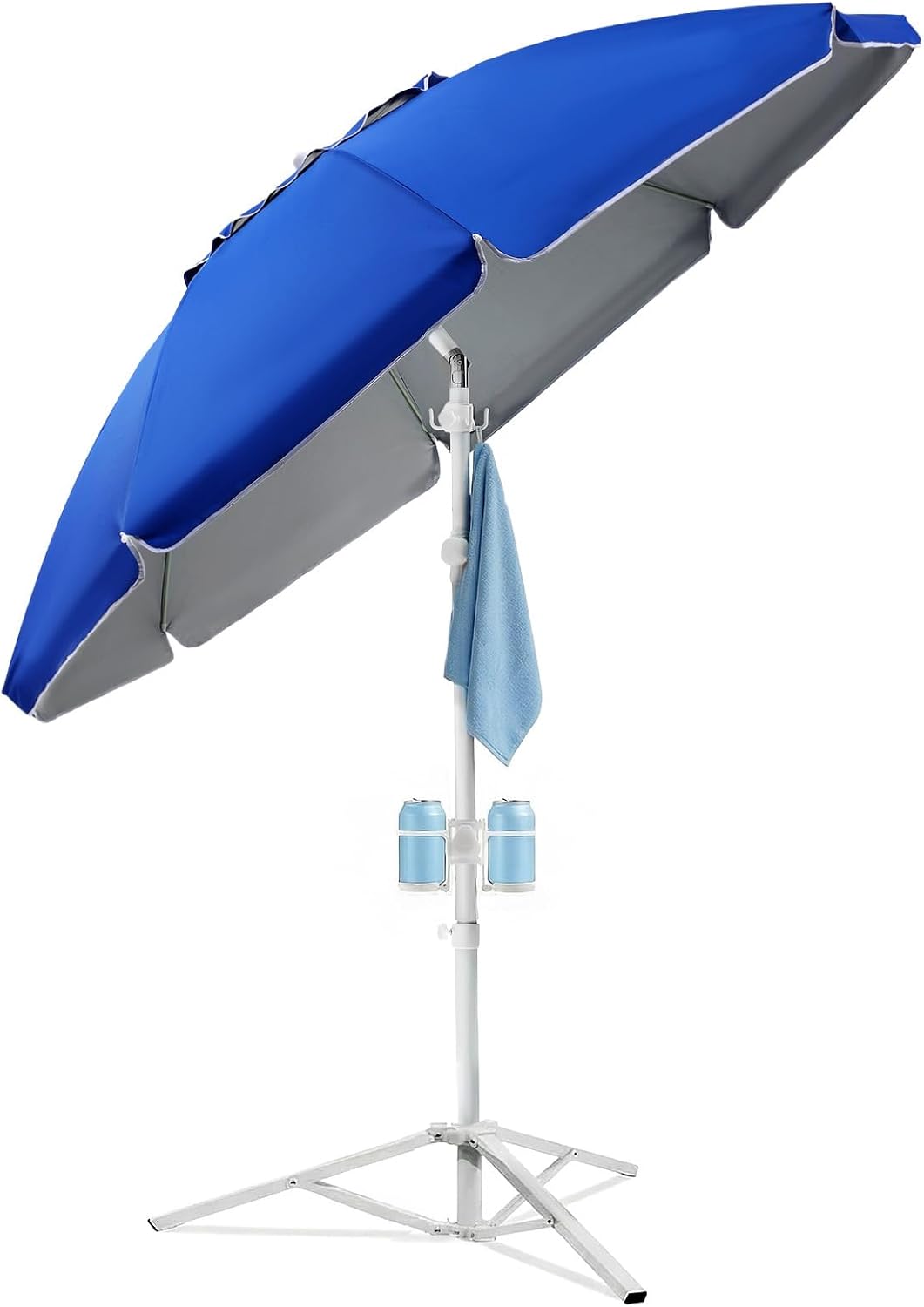 7FT Portable Outdoor Umbrella with Tripod Stand