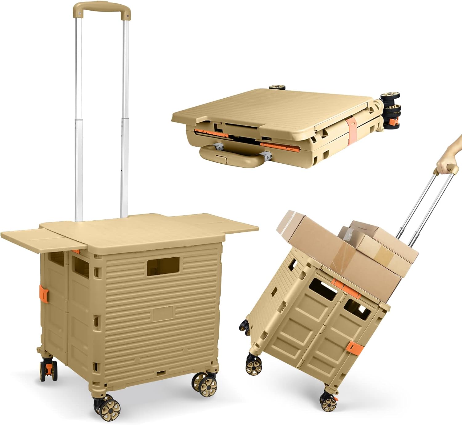 Collapsible Stair-Climbing Utility Cart