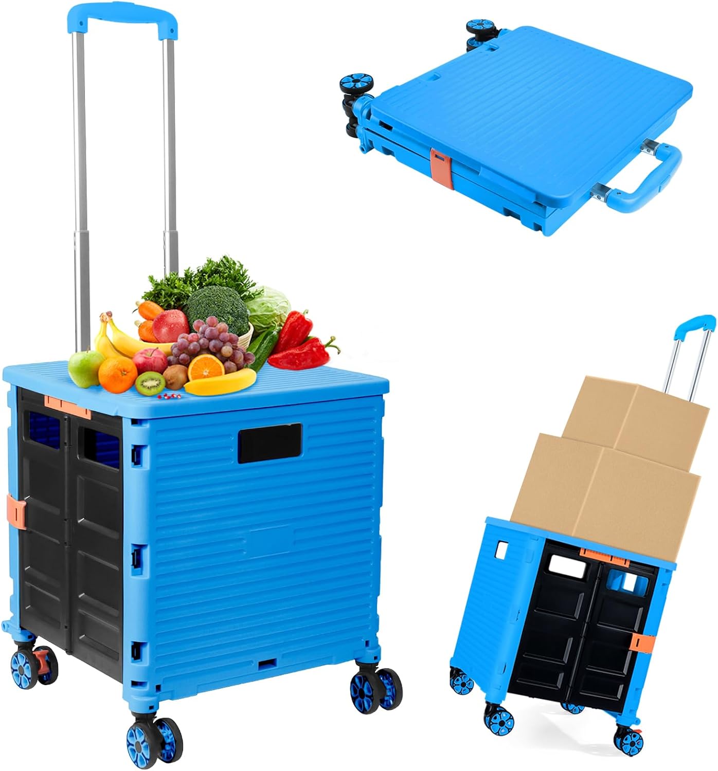 Collapsible Stair-Climbing Utility Cart
