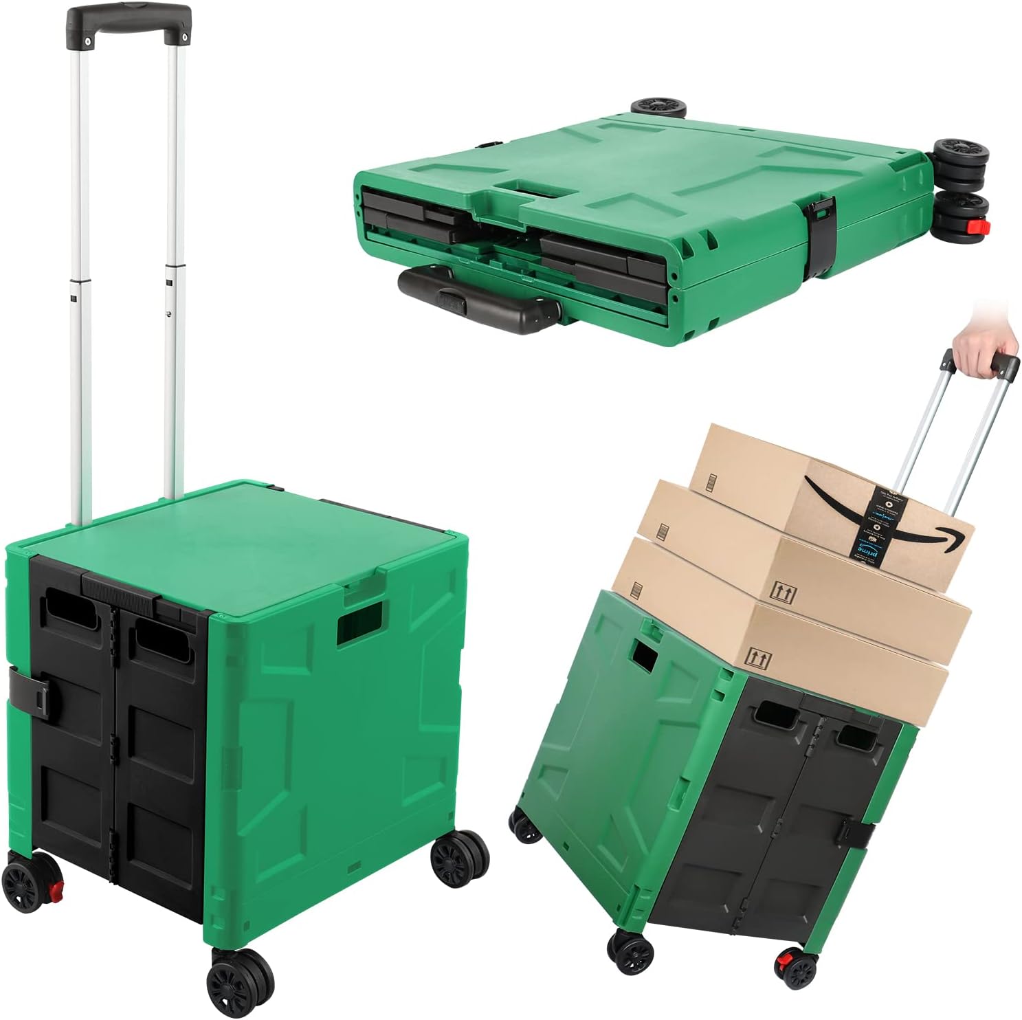 Collapsible Stair-Climbing Utility Cart