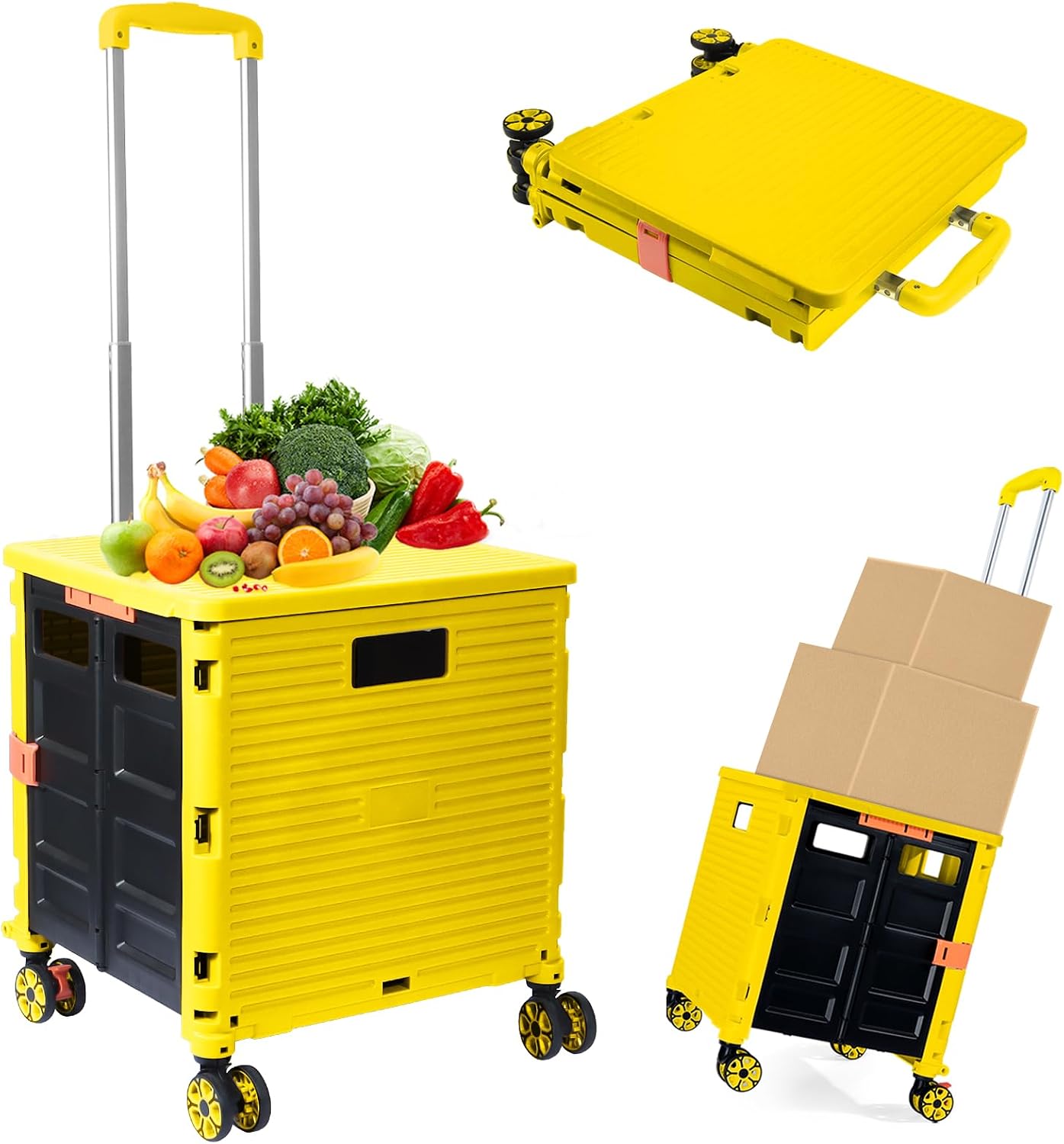 Collapsible Stair-Climbing Utility Cart