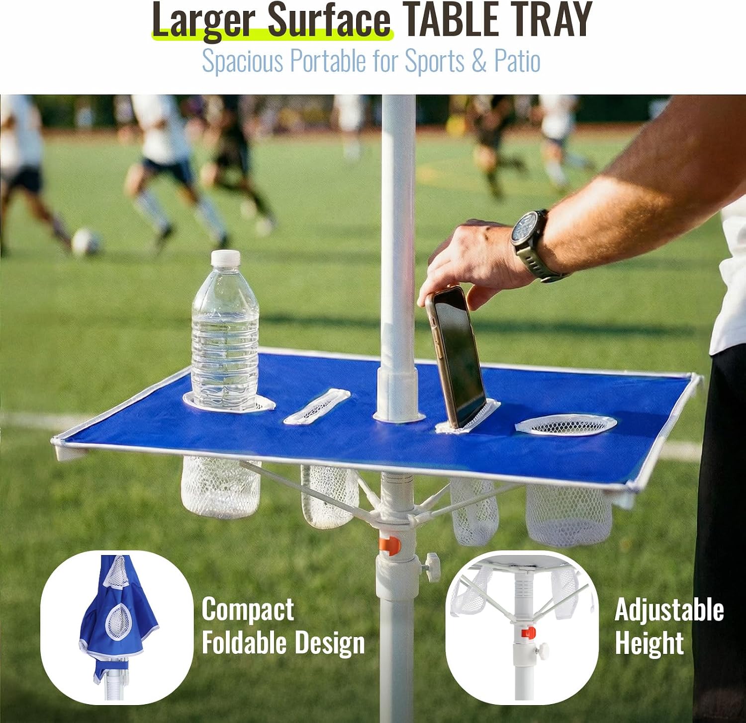 7FT Portable Outdoor Umbrella with Tripod Stand