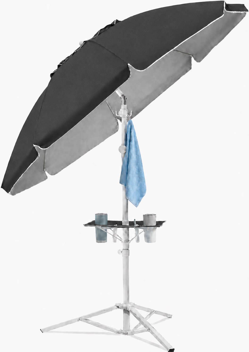 7FT Portable Outdoor Umbrella with Tripod Stand