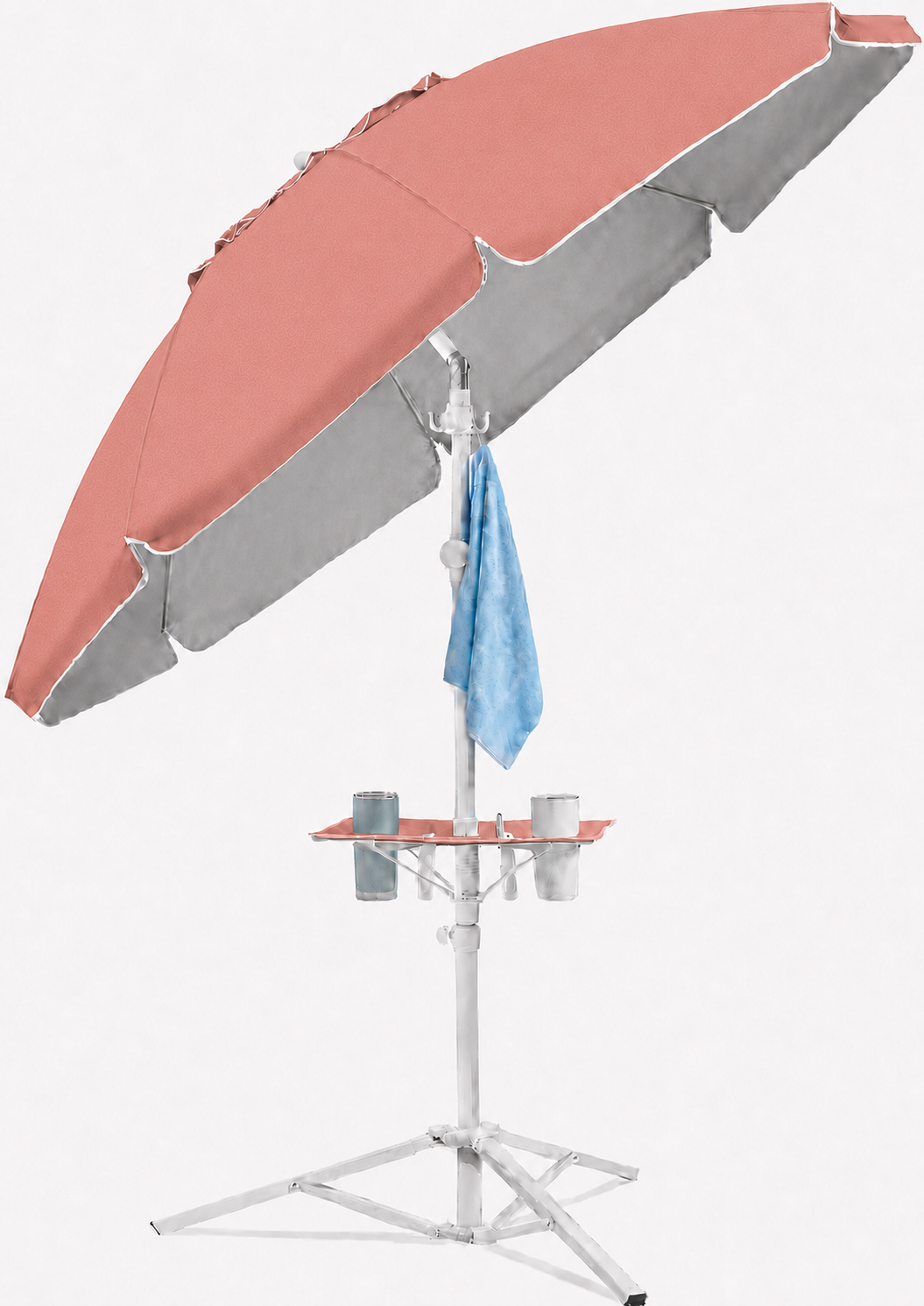 7FT Portable Outdoor Umbrella with Tripod Stand