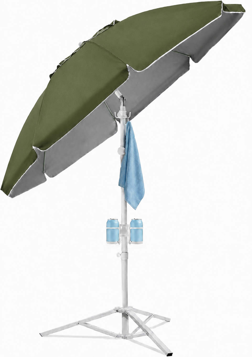 7FT Portable Outdoor Umbrella with Tripod Stand