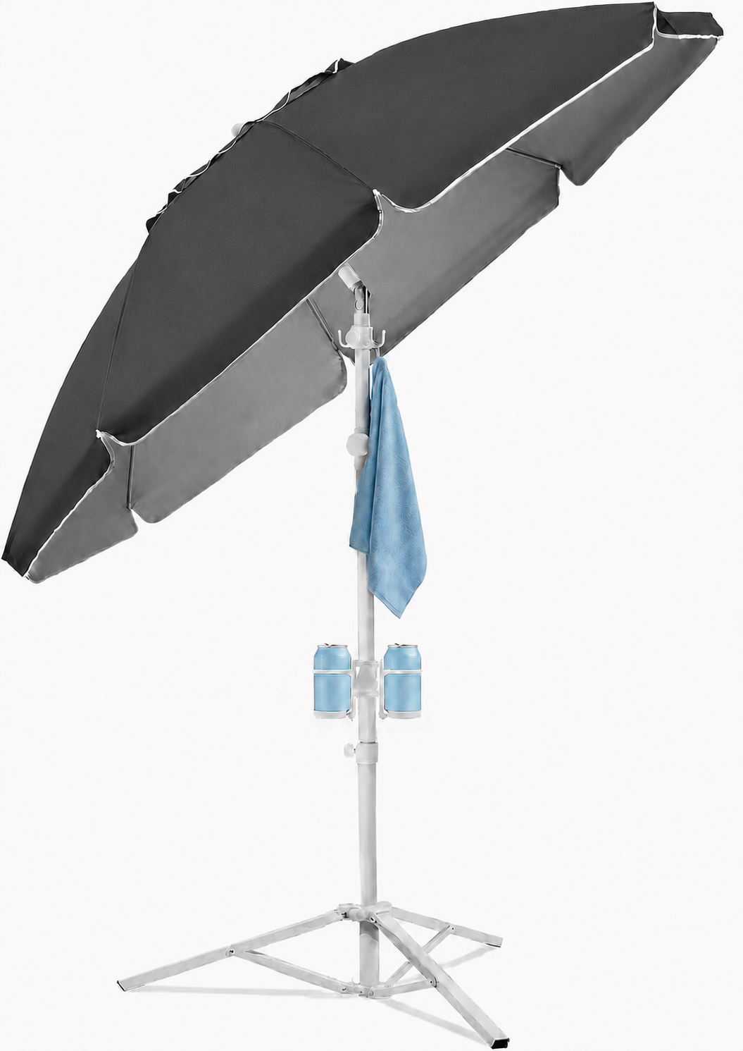7FT Portable Outdoor Umbrella with Tripod Stand