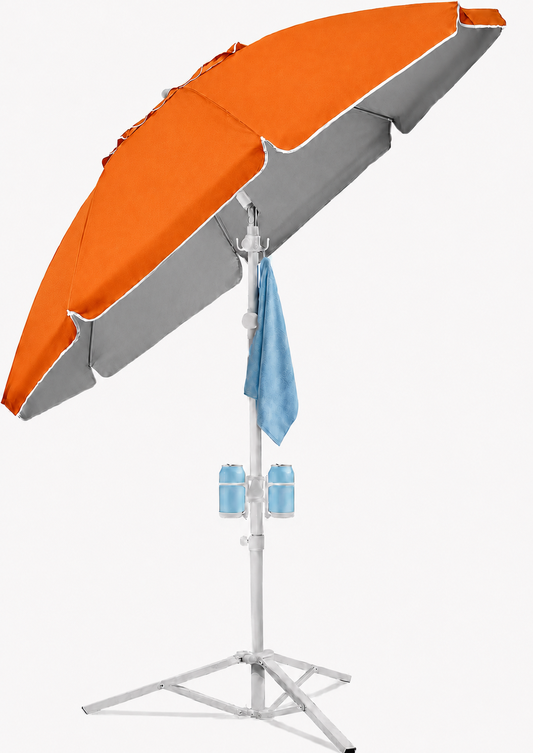 7FT Portable Outdoor Umbrella with Tripod Stand