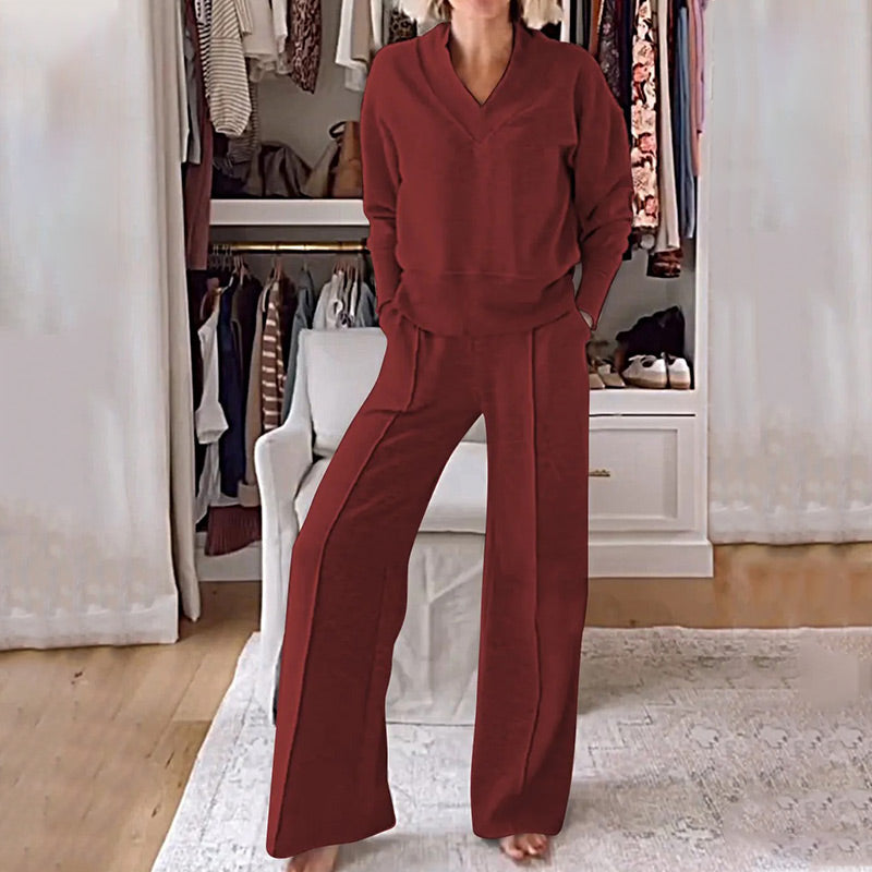 Chic V-Neck Outfit